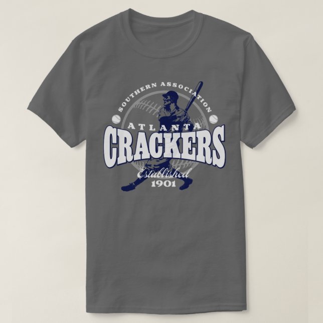 Atlanta Crackers Baseball T Shirt (Design framsida)