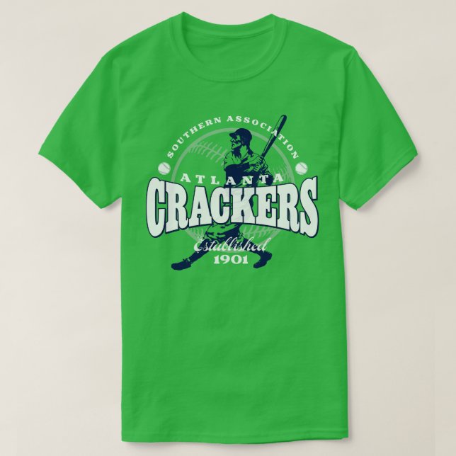 Atlanta Crackers Baseball T Shirt (Design framsida)