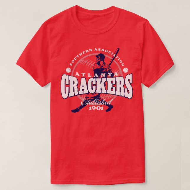 Atlanta Crackers Baseball T Shirt (Design framsida)