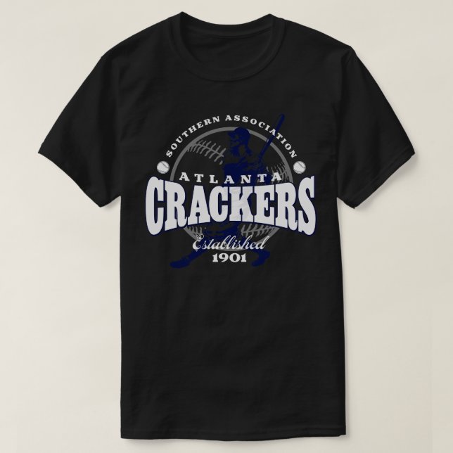 Atlanta Crackers Baseball T Shirt (Design framsida)