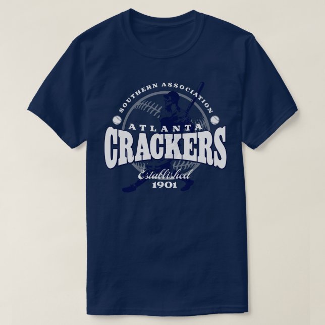 Atlanta Crackers Baseball T Shirt (Design framsida)