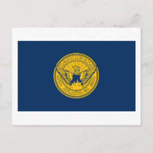 Atlanta Flag Postkort Vykort