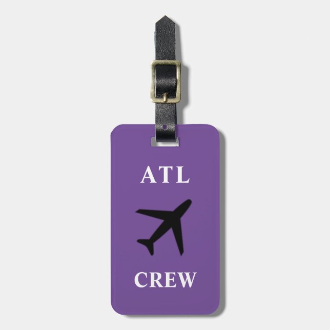 Atlanta Flight Crew Bag Märkre Bagagebricka (Vertikal Framsida)