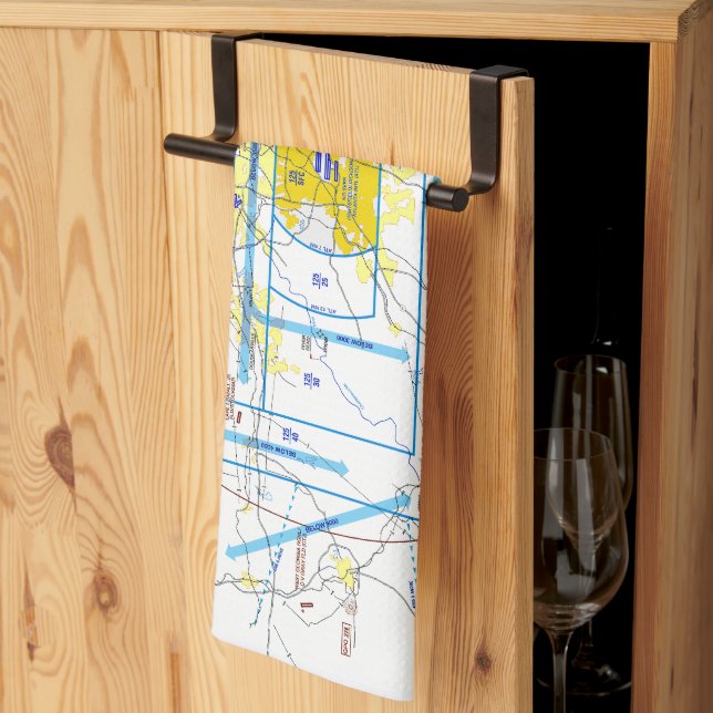 Atlanta Flyway-diagram Kökshandduk (Thirds Fold)
