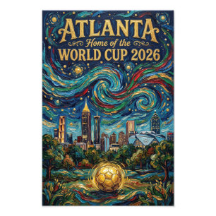 Atlanta Football Art 2026 Stadionsdesign för stade Fototryck