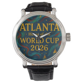 Atlanta Football Elegant Konstverk 2026 Armbandsur