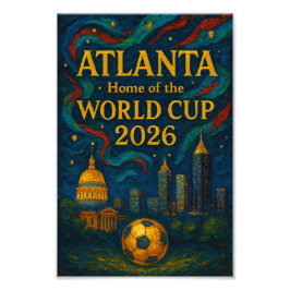 Atlanta Football Elegant Konstverk 2026 Fototryck
