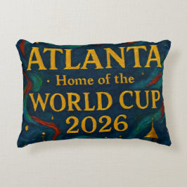 Atlanta Football Elegant Konstverk 2026 Prydnadskudde