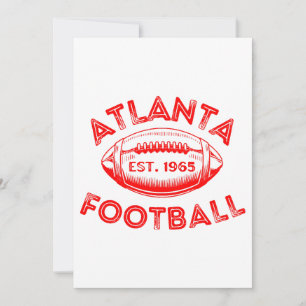 Atlanta Football Vintage Stil Inbjudningar