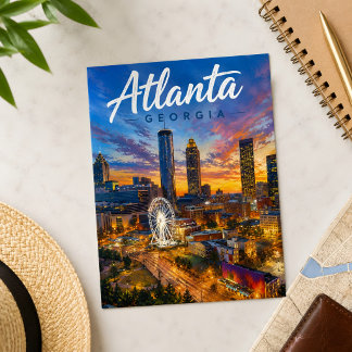 Atlanta Fotboll 2026 Georgia Värdstad Postkort Vykort