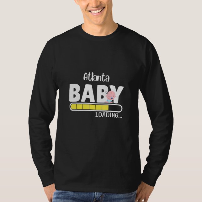 Atlanta Funny Native Pride State Baby Parent Mamma T Shirt (Framsida)