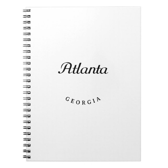 Atlanta GA Anteckningsbok (Framsidan)