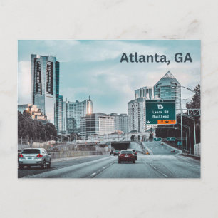 Atlanta, GA Downtown Highway Vykort