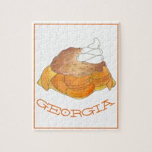 Atlanta GA Georgia Peach Cobbler Dessert Southern Pussel