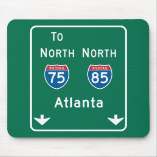 Atlanta GA-vägmärke Musmatta