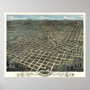 Atlanta, Georgia - 1871 (A. Ruger) BigMapBlog.com Poster
