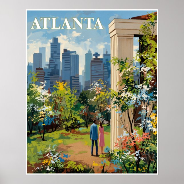 Atlanta, Georgia affisch (Framsidan)