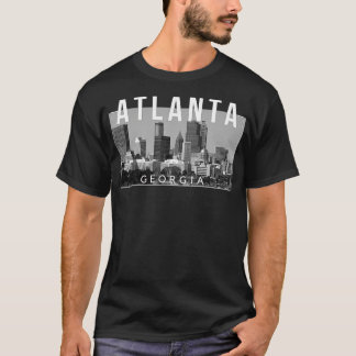 Atlanta Georgia ATL The A Gate City Skyline T Shirt