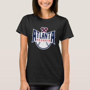 Atlanta Georgia ATL Vintage Baseball Retro Throwba T Shirt