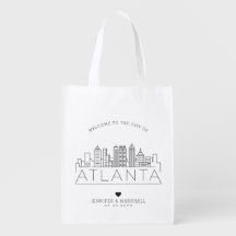 Atlanta, Georgia Bröllop | Stylized Skyline