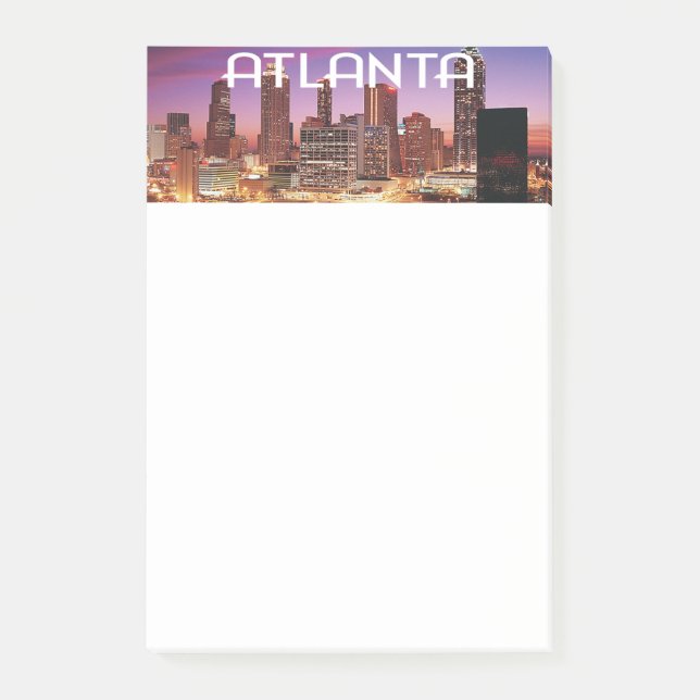 Atlanta, Georgia city skyline nattetid Post-it Block (Framsida)