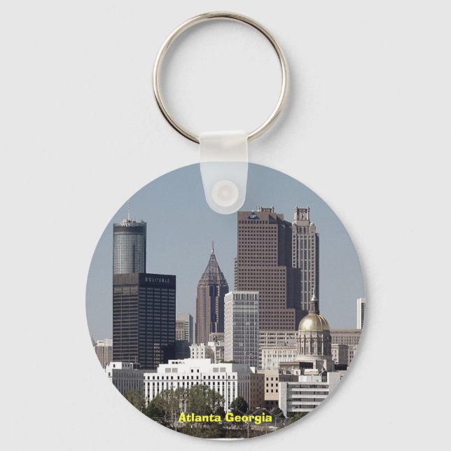 atlanta georgia cityscape nyckelring (Framsida)