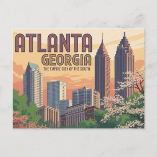 Atlanta Georgia Empirestaden i södern Vykort