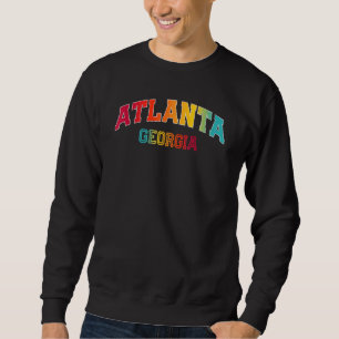 Atlanta Georgia Färg Lång Ärmad Tröja