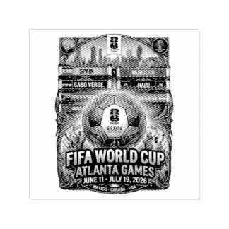 Atlanta Georgia FIFA Världscupen 2026 Självfärgande Stämpel