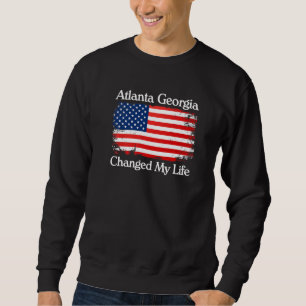 Atlanta Georgia Förändrade Mitt Liv Atl Trendande Lång Ärmad Tröja