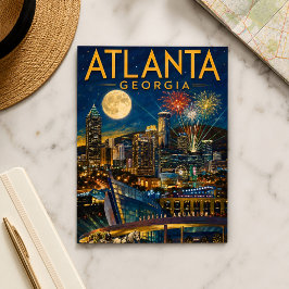 Atlanta Georgia Fotbollsturnering 2026 Souvenir Vykort