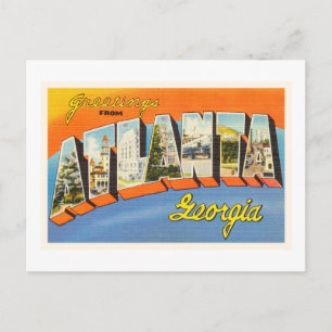 Atlanta Georgia GA gammal vintage resorVykort Vykort