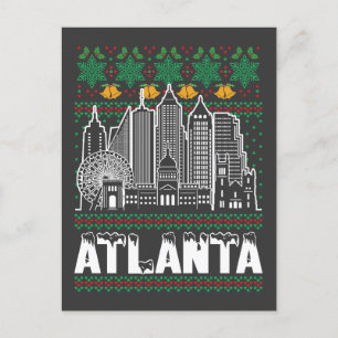 Atlanta Georgia God jul Vykort