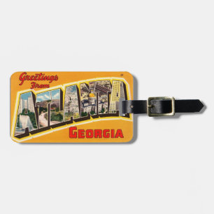 Atlanta Georgia Hälsning Bagagebricka