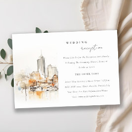 Atlanta Georgia Landscape Wedding Reception Tilläggskort