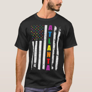 Atlanta Georgia LGBTQ Gay pride Flagga Rainbow Gif T Shirt