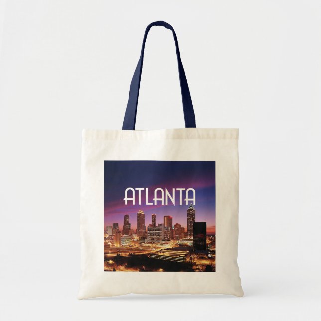 Atlanta Georgia med foto av stadskylin Tygkasse (Framsidan)