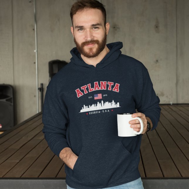 Atlanta Georgia Modern City Skyline Hoodie (Skapare uppladdad)