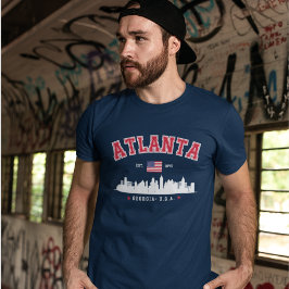 Atlanta Georgia Modern Skyline T Shirt