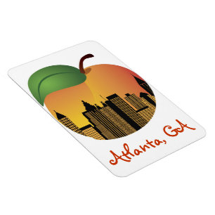 Atlanta Georgia och persikamagnet Magnet