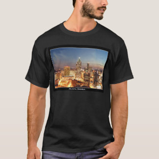 Atlanta Georgia på natten - härlig horisont T-shirt