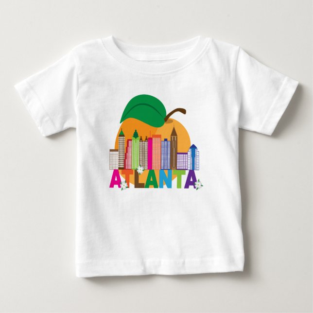 Atlanta Georgia | persikahorisont Tee (Framsida)