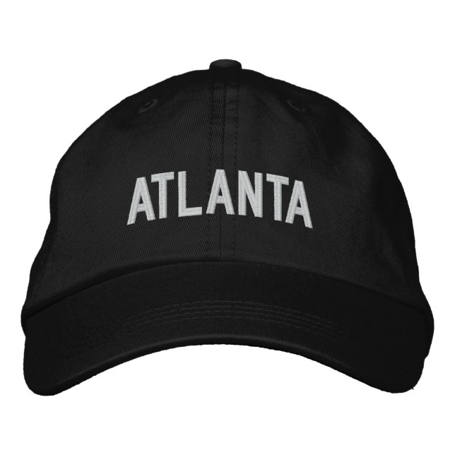 Atlanta Georgia Personlig Justable Hat Broderad Keps (Framsida)
