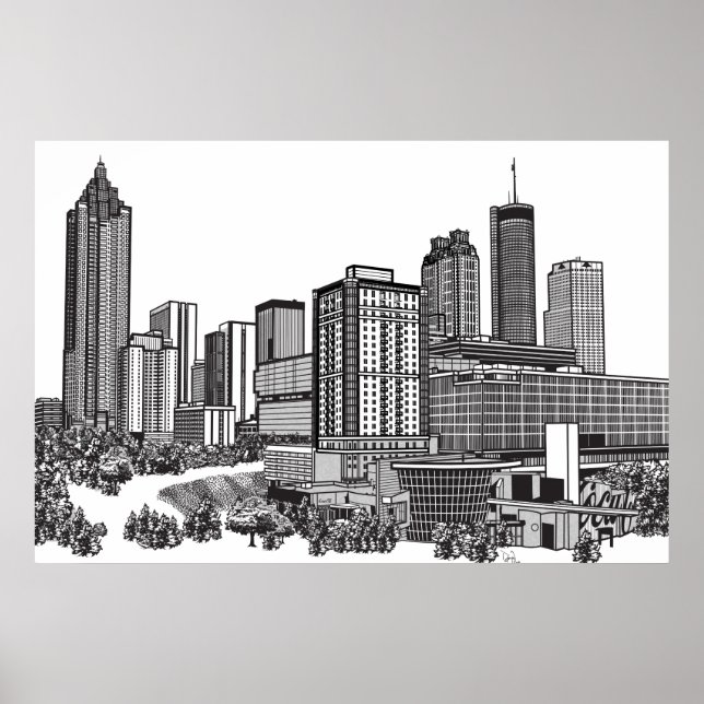Atlanta Georgia Poster (Framsidan)