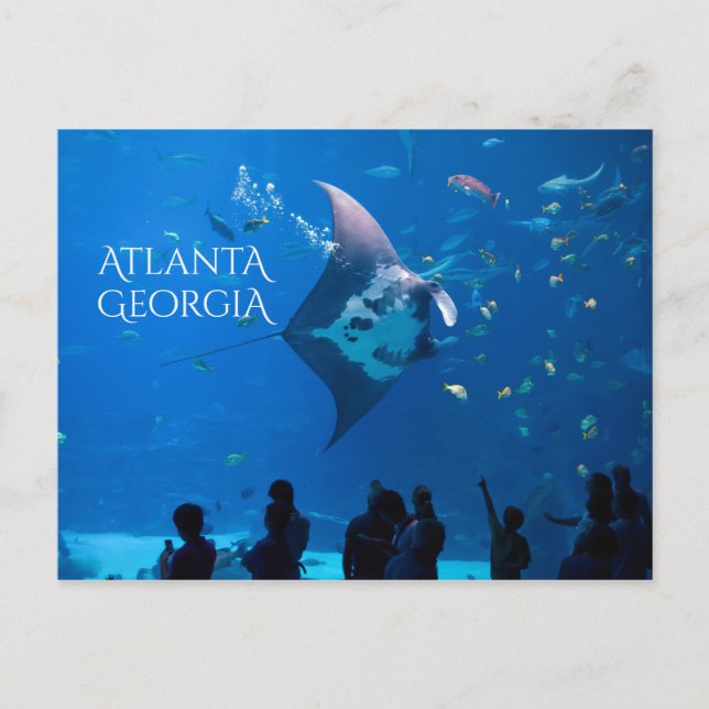 Atlanta Georgia Sights Vykort (Framsida)