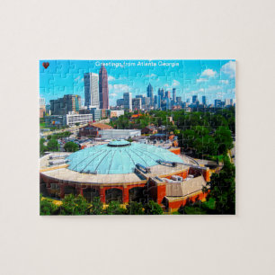 Atlanta Georgia Silhuett Pussel
