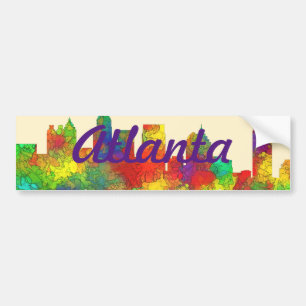 ATLANTA, GEORGIA SILHUETT - SG - Bildsticker Bildekal