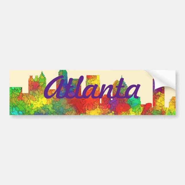 ATLANTA, GEORGIA SILHUETT - SG - Bildsticker Bildekal (Framsidan)