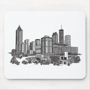 Atlanta Georgia Skyline Art Musmatta