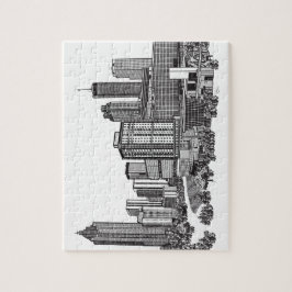 Atlanta Georgia Skyline Art Pussel